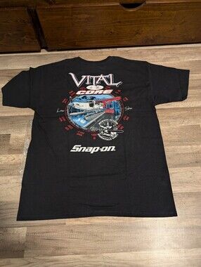 Snap-On Black 'Vital to the Core' Graphic Short Sleeve Tee